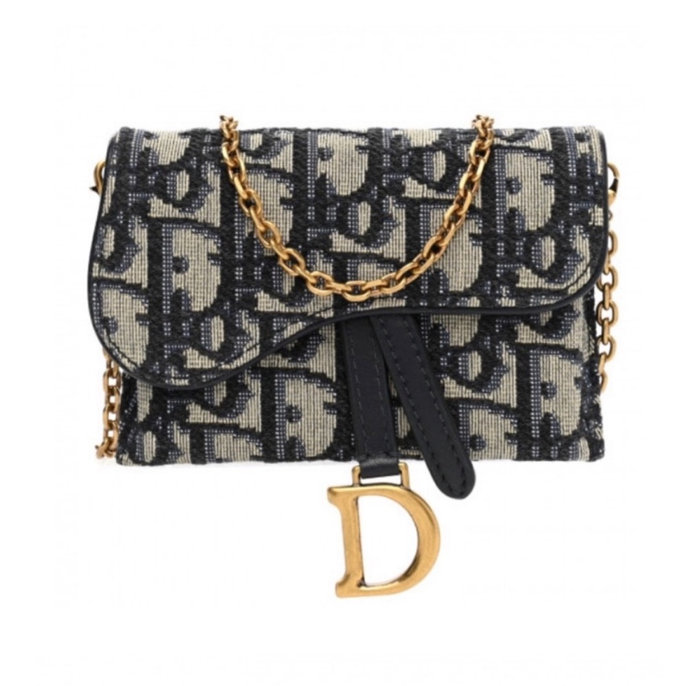 Dior Mini Nano Saddle Pouch with Chain